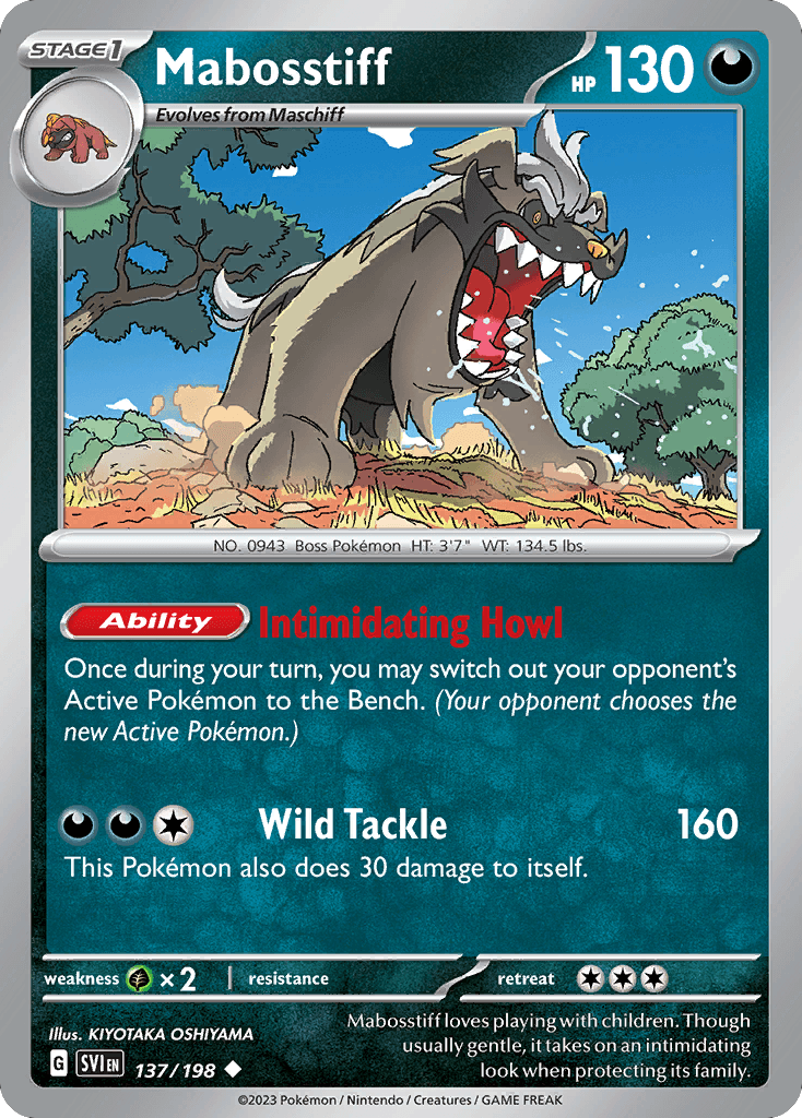 Mabosstiff, kortbilde fra pokemontcg.io