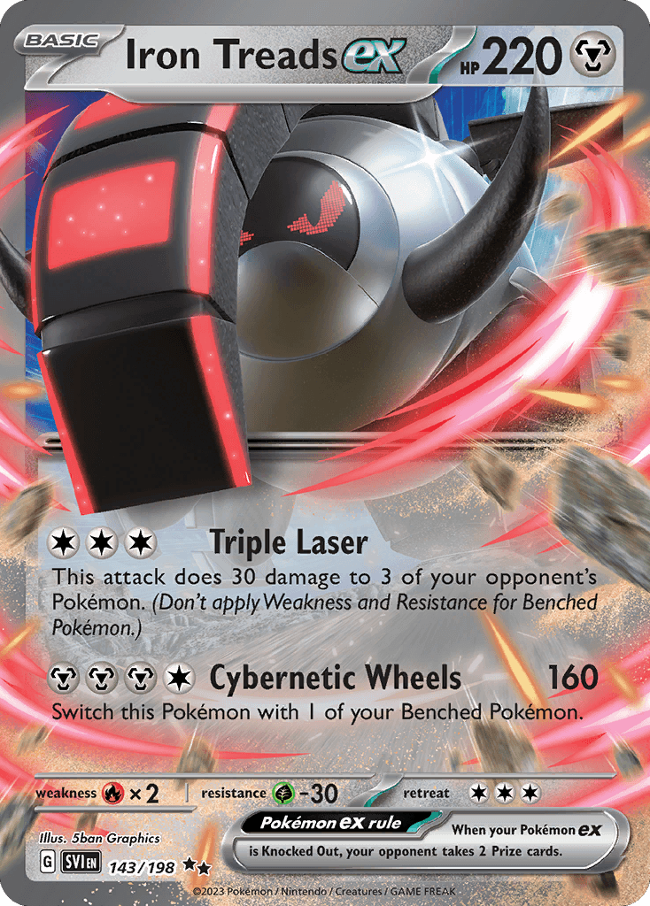 Iron Treads ex, kortbilde fra pokemontcg.io