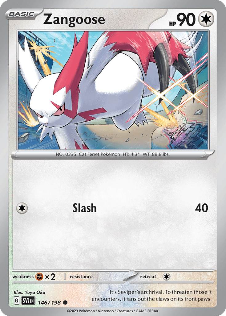Zangoose, kortbilde fra pokemontcg.io