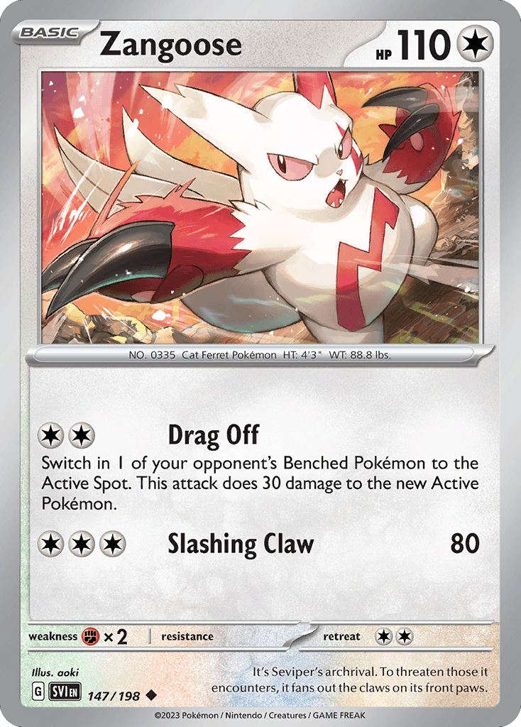 Zangoose, kortbilde fra pokemontcg.io