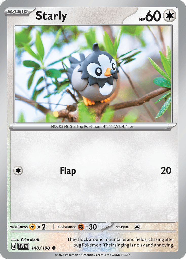Starly, kortbilde fra pokemontcg.io