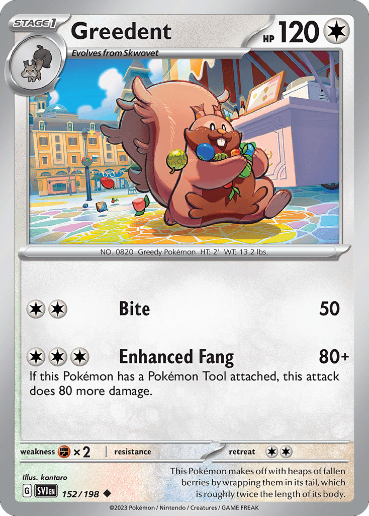 Greedent, kortbilde fra pokemontcg.io