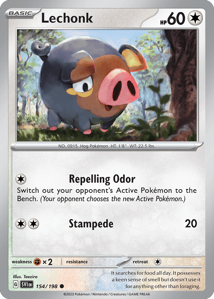 Lechonk, kortbilde fra pokemontcg.io