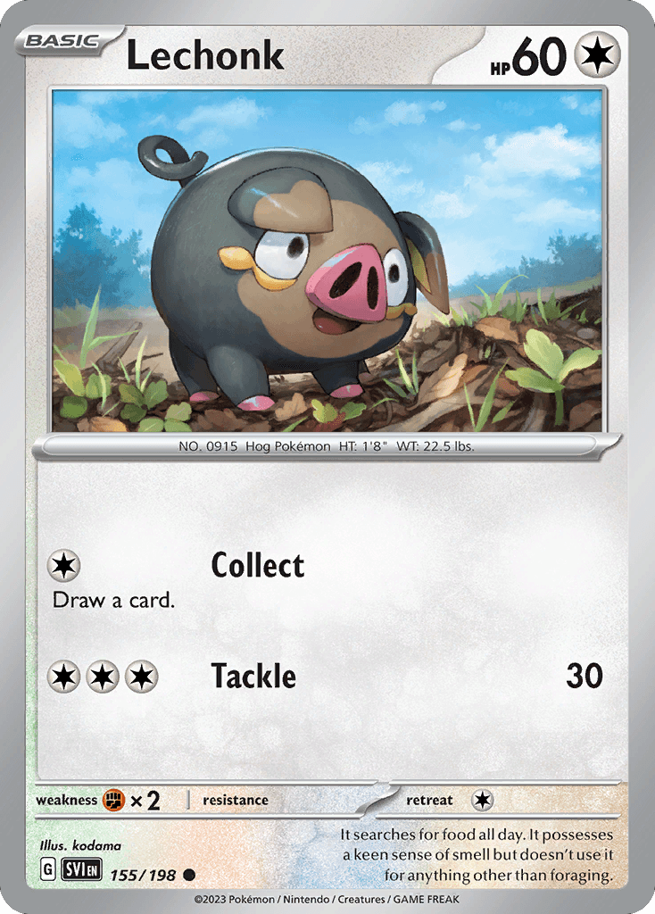 Lechonk, kortbilde fra pokemontcg.io