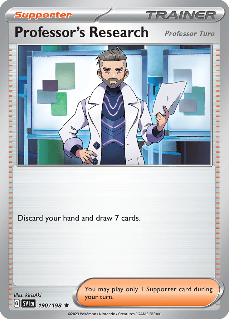Professor's Research (Professor Turo), kortbilde fra pokemontcg.io
