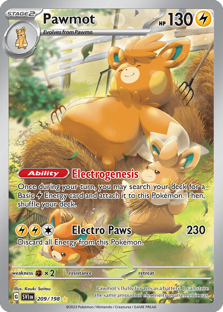 Pawmot, kortbilde fra pokemontcg.io