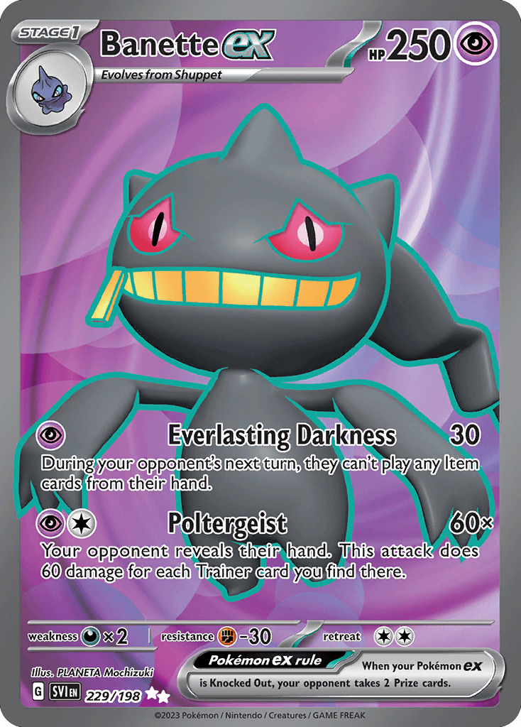 Banette ex, kortbilde fra pokemontcg.io