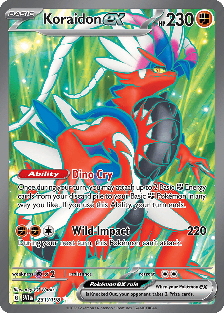 Koraidon ex, kortbilde fra pokemontcg.io