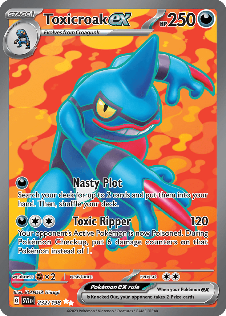 Toxicroak ex, kortbilde fra pokemontcg.io