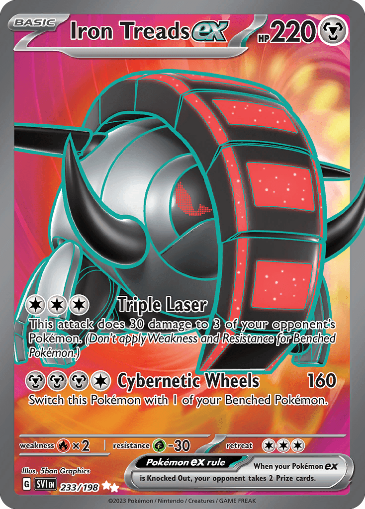 Iron Treads ex, kortbilde fra pokemontcg.io