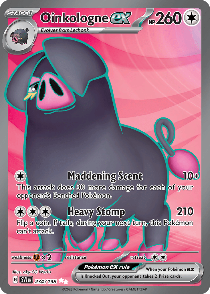 Oinkologne ex, kortbilde fra pokemontcg.io