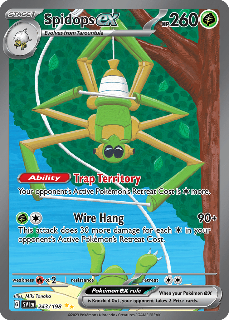 Spidops ex, kortbilde fra pokemontcg.io