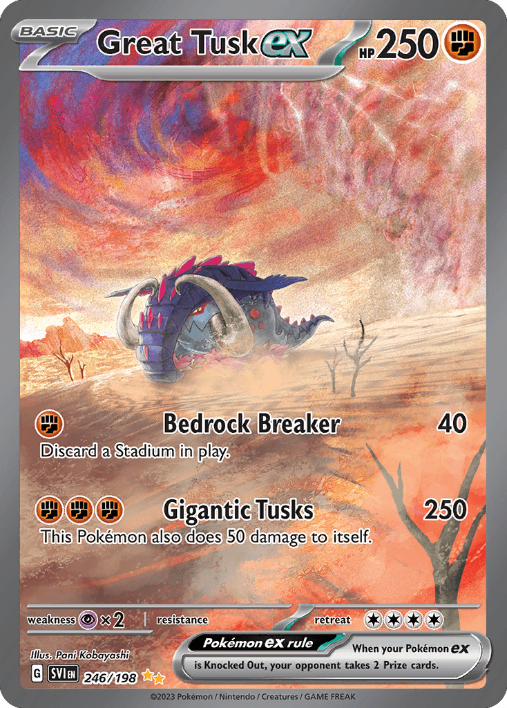 Great Tusk ex, kortbilde fra pokemontcg.io
