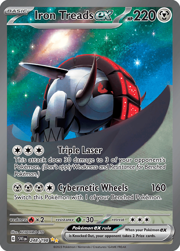 Iron Treads ex, kortbilde fra pokemontcg.io