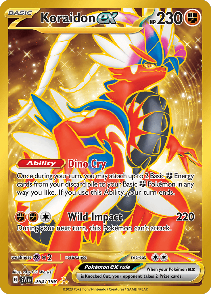 Koraidon ex, kortbilde fra pokemontcg.io