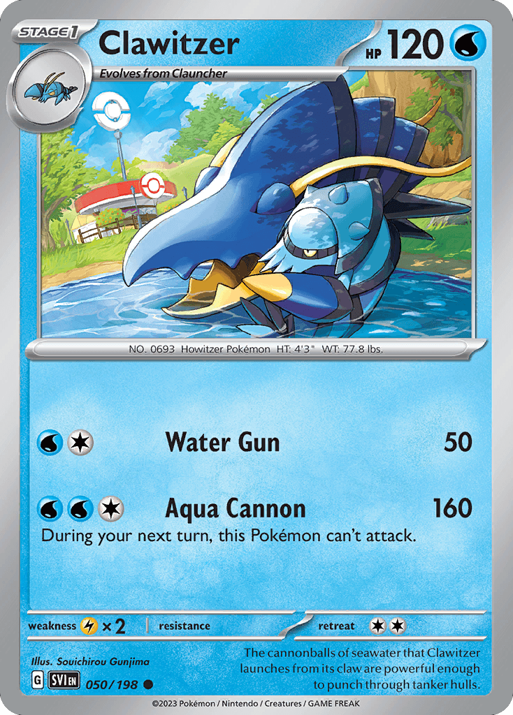 Clawitzer, kortbilde fra pokemontcg.io