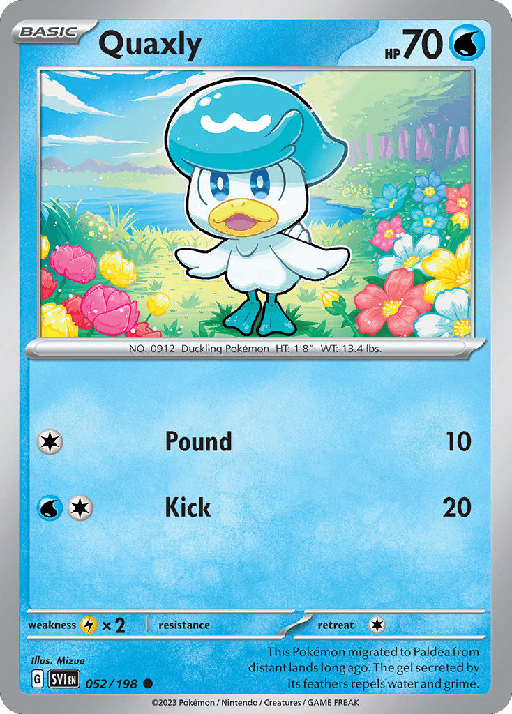 Quaxly, kortbilde fra pokemontcg.io
