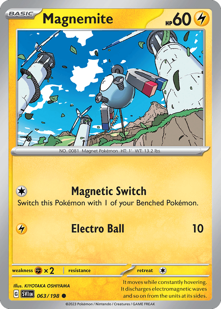 Magnemite, kortbilde fra pokemontcg.io