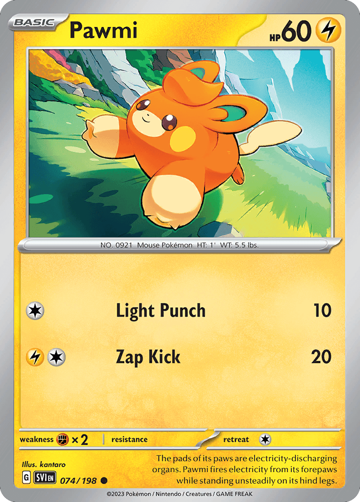 Pawmi, kortbilde fra pokemontcg.io