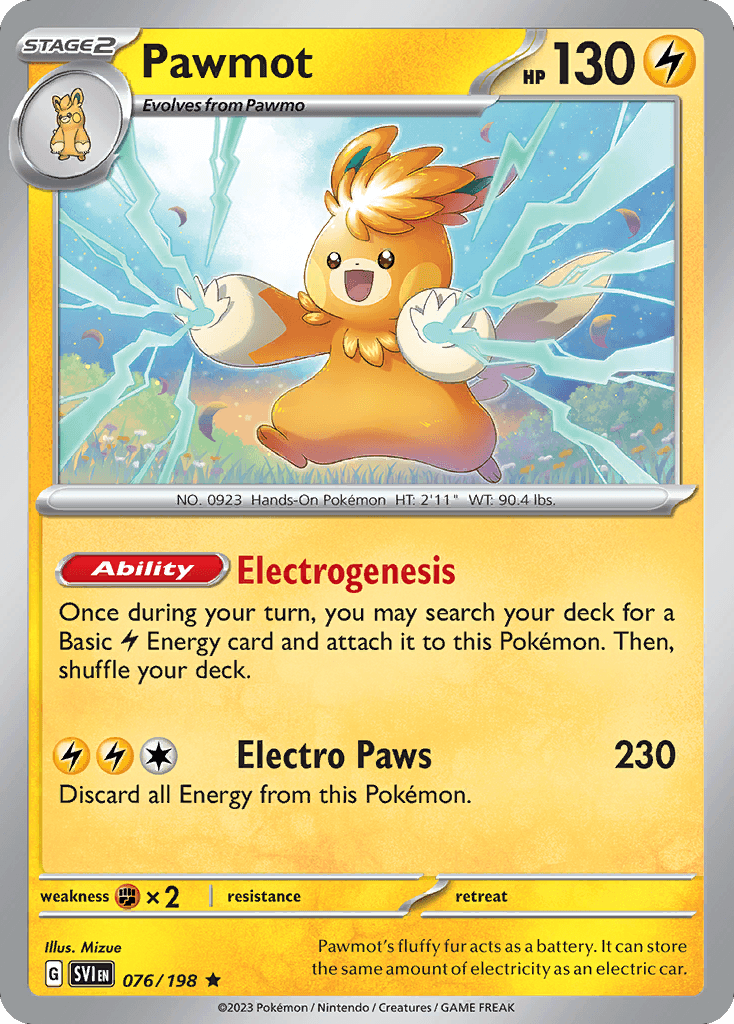 Pawmot, kortbilde fra pokemontcg.io