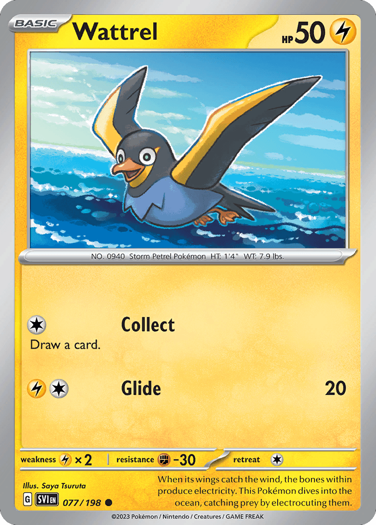 Wattrel, kortbilde fra pokemontcg.io
