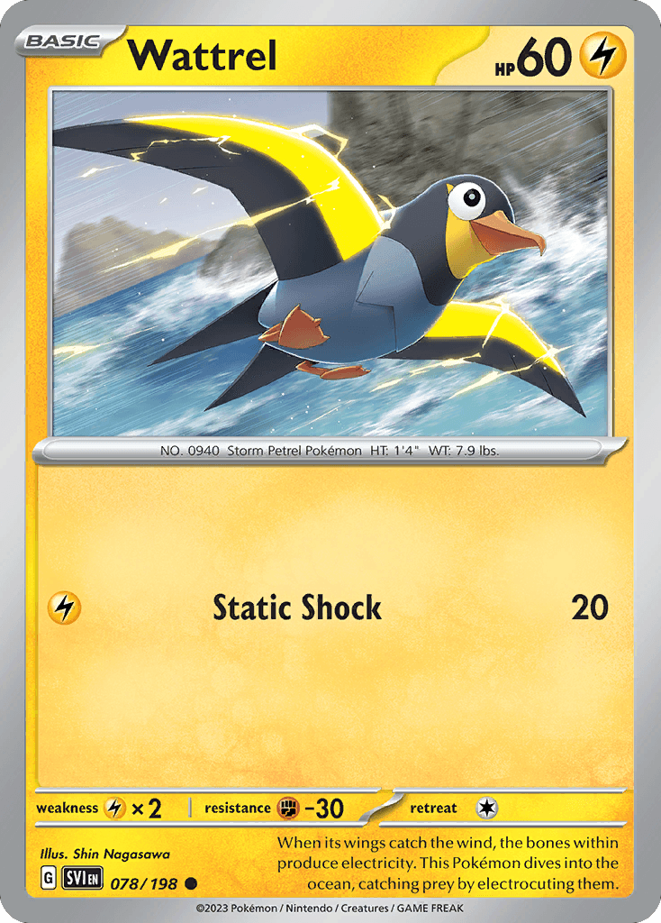 Wattrel, kortbilde fra pokemontcg.io