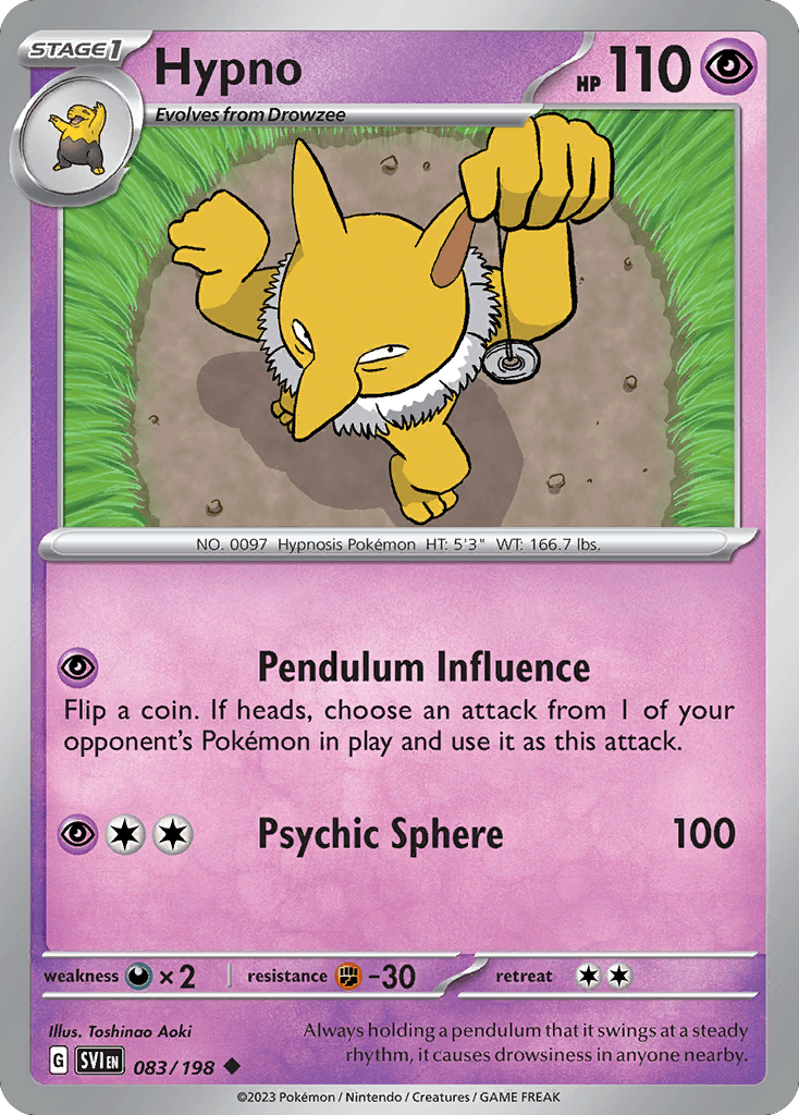 Hypno, kortbilde fra pokemontcg.io