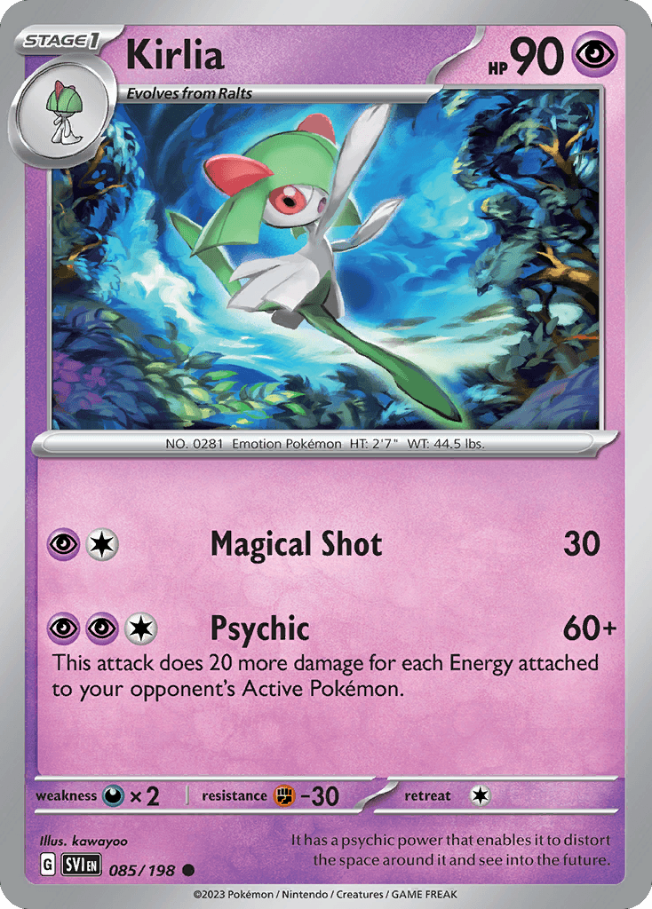Kirlia, kortbilde fra pokemontcg.io