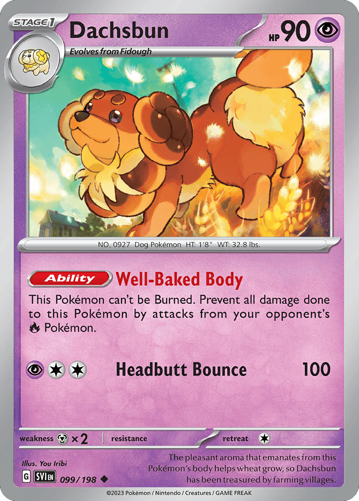Dachsbun, kortbilde fra pokemontcg.io