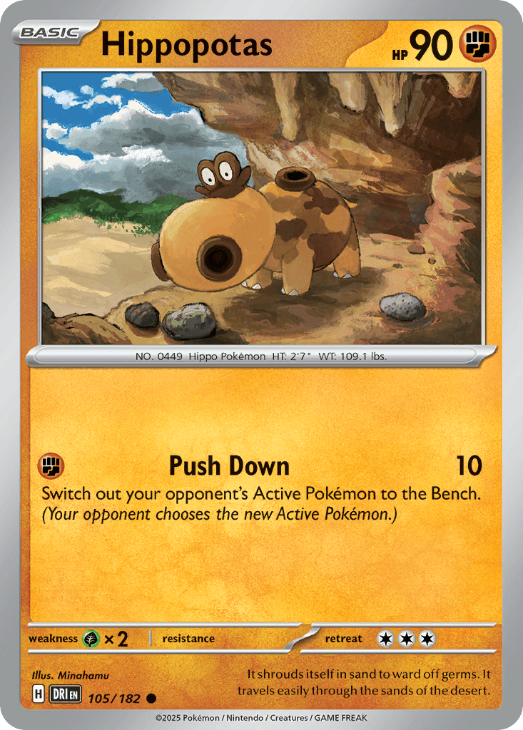 Hippopotas, kortbilde fra pokemontcg.io