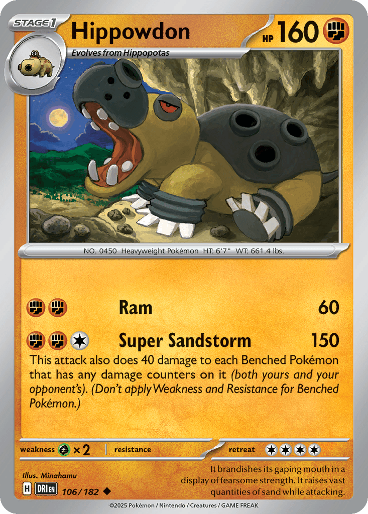 Hippowdon, kortbilde fra pokemontcg.io