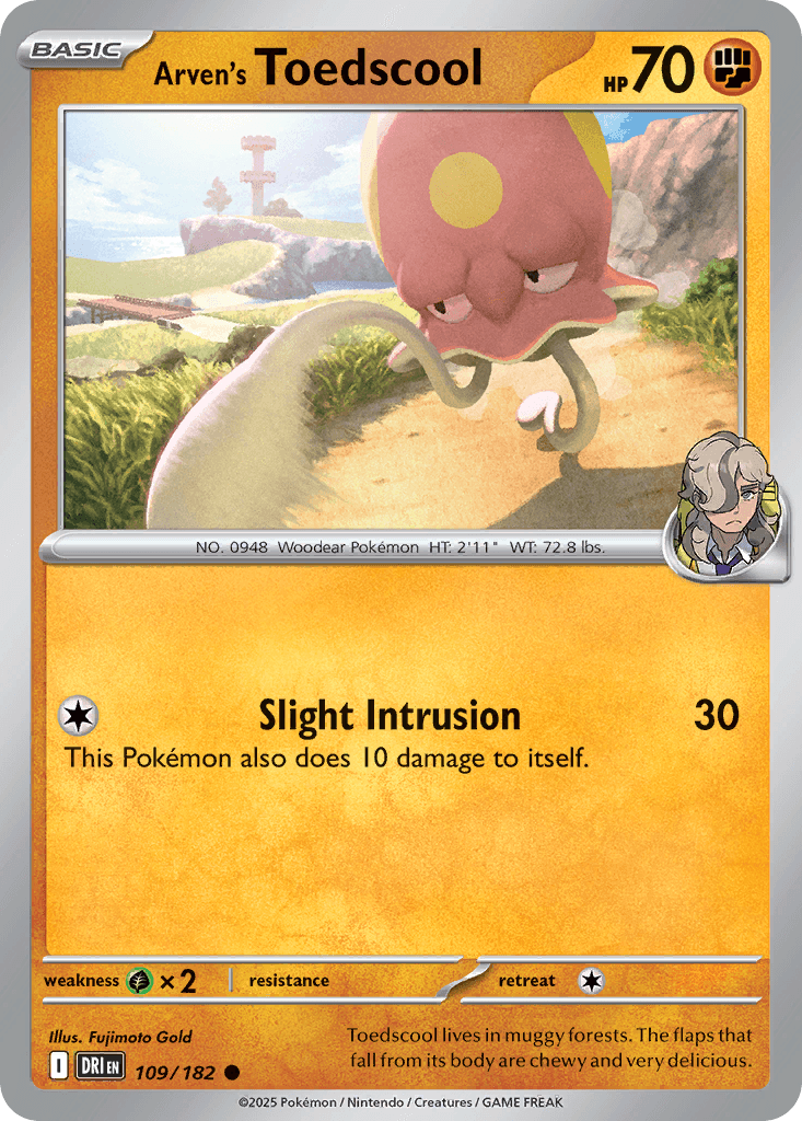 Arven's Toedscool, kortbilde fra pokemontcg.io
