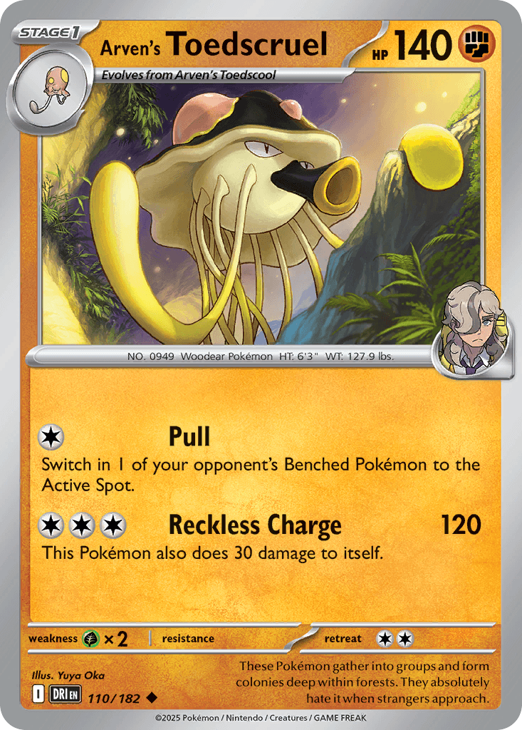 Arven's Toedscruel, kortbilde fra pokemontcg.io