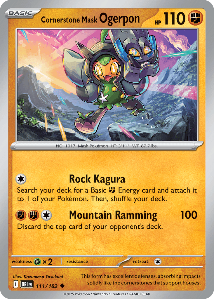 Cornerstone Mask Ogerpon, kortbilde fra pokemontcg.io