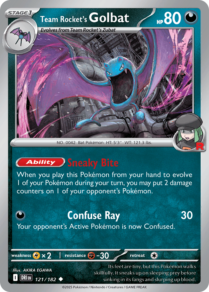 Team Rocket's Golbat, kortbilde fra pokemontcg.io