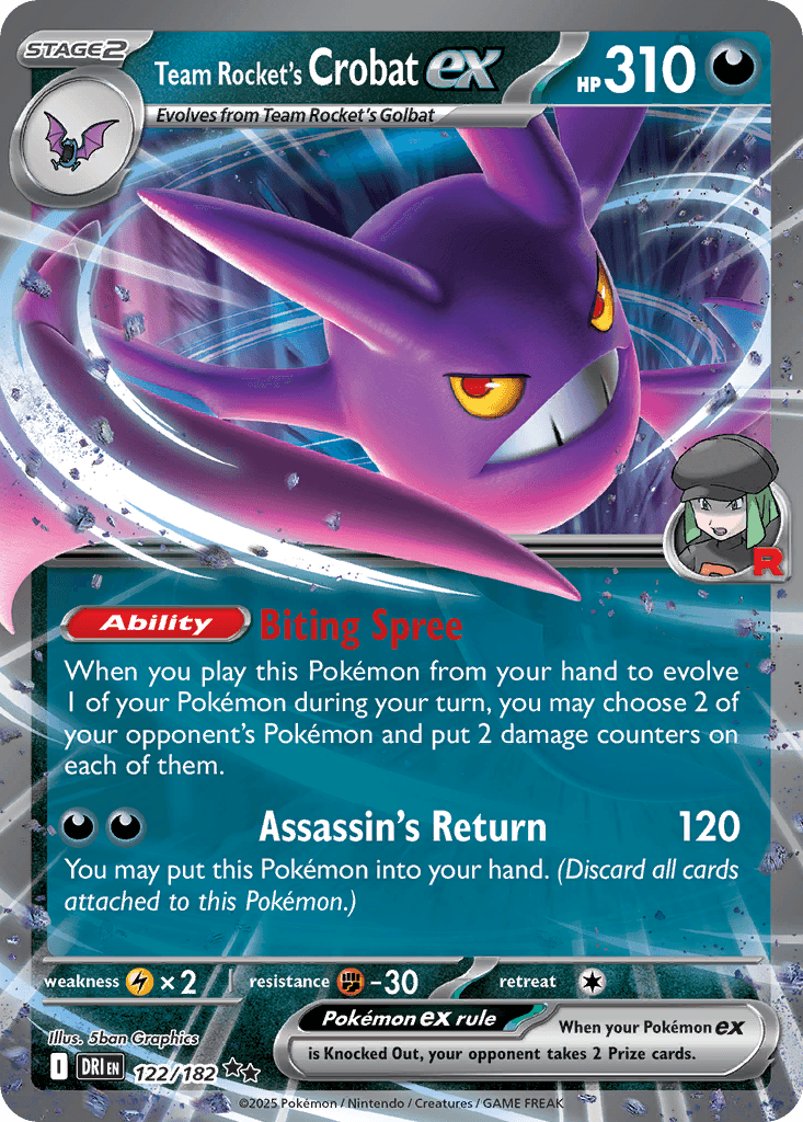 Team Rocket's Crobat ex, kortbilde fra pokemontcg.io