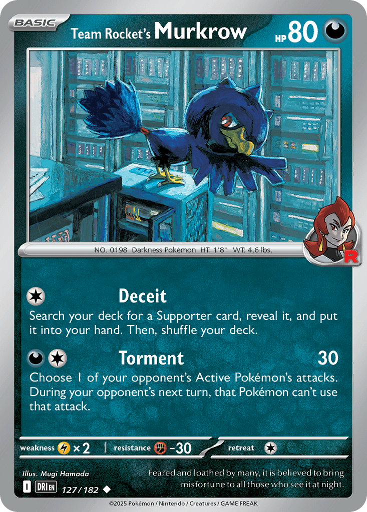Team Rocket's Murkrow, kortbilde fra pokemontcg.io