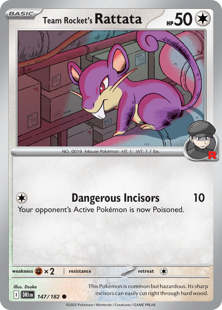 Team Rocket's Rattata, kortbilde fra pokemontcg.io