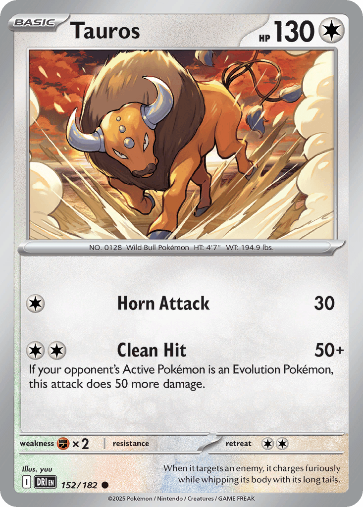 Tauros, kortbilde fra pokemontcg.io