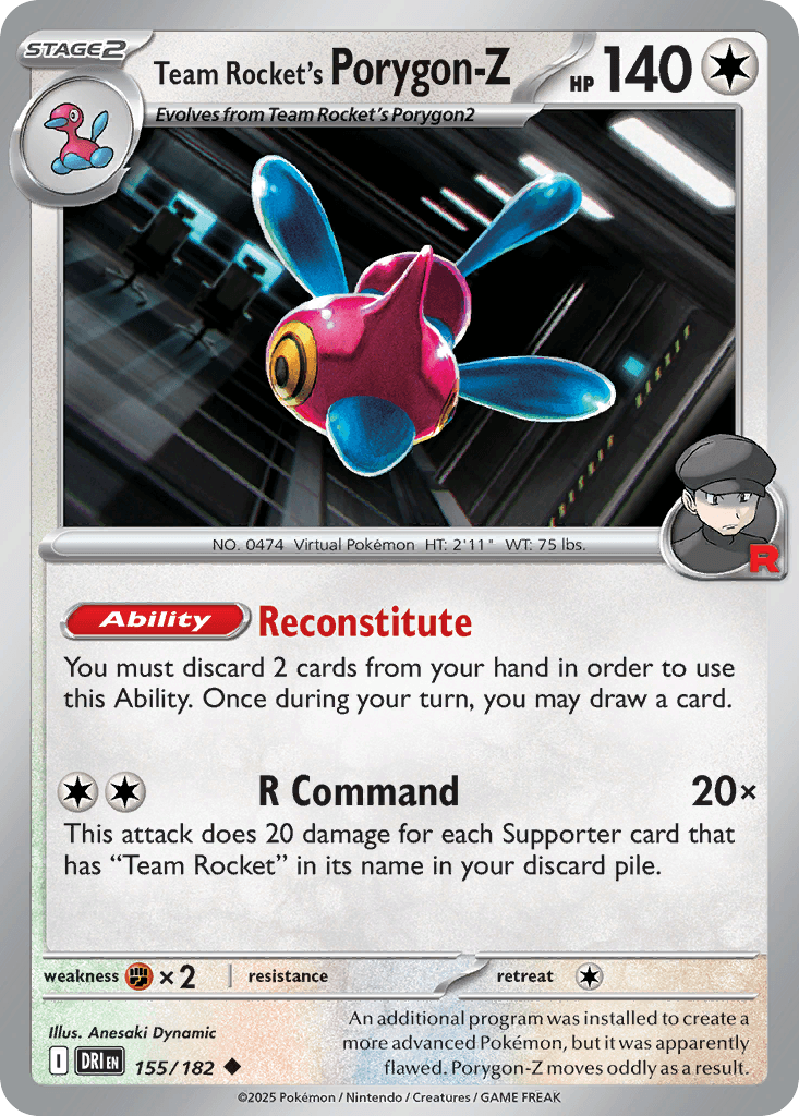 Team Rocket's Porygon-Z, kortbilde fra pokemontcg.io