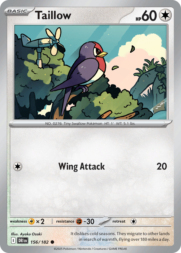 Taillow, kortbilde fra pokemontcg.io