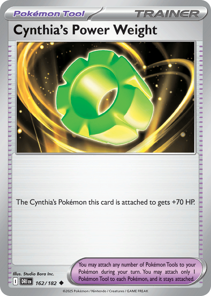 Cynthia's Power Weight, kortbilde fra pokemontcg.io