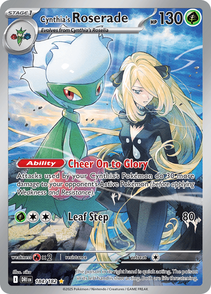 Cynthia's Roserade, kortbilde fra pokemontcg.io