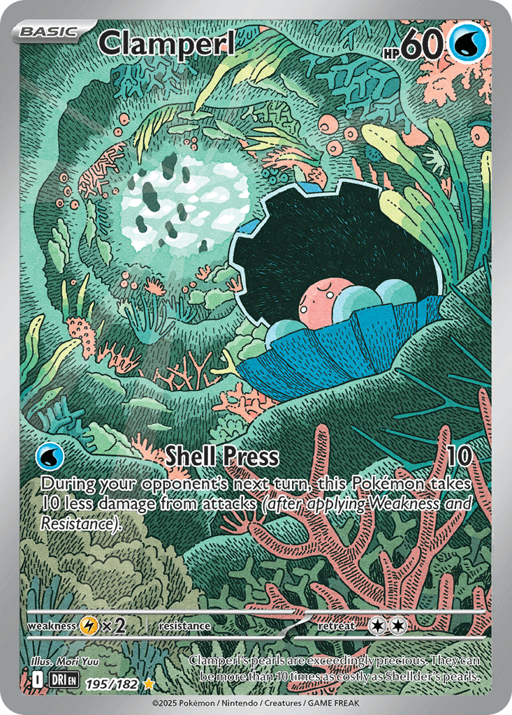 Clamperl, kortbilde fra pokemontcg.io