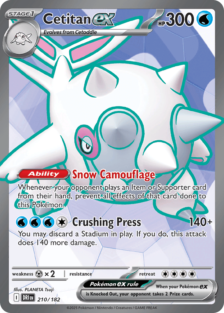 Cetitan ex, kortbilde fra pokemontcg.io