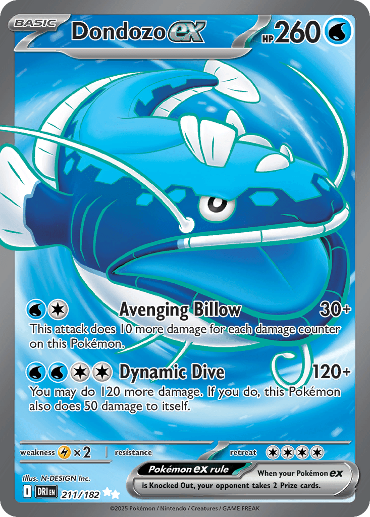 Dondozo ex, kortbilde fra pokemontcg.io