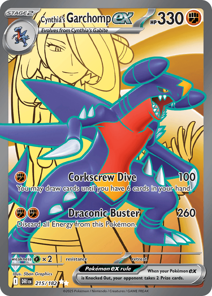 Cynthia's Garchomp ex, kortbilde fra pokemontcg.io