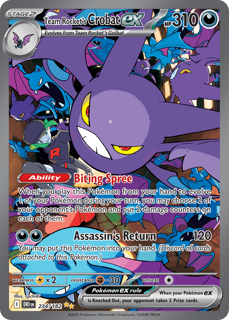 Team Rocket's Crobat ex, kortbilde fra pokemontcg.io