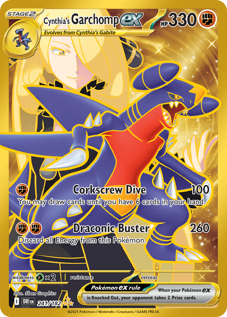 Cynthia's Garchomp ex, kortbilde fra pokemontcg.io