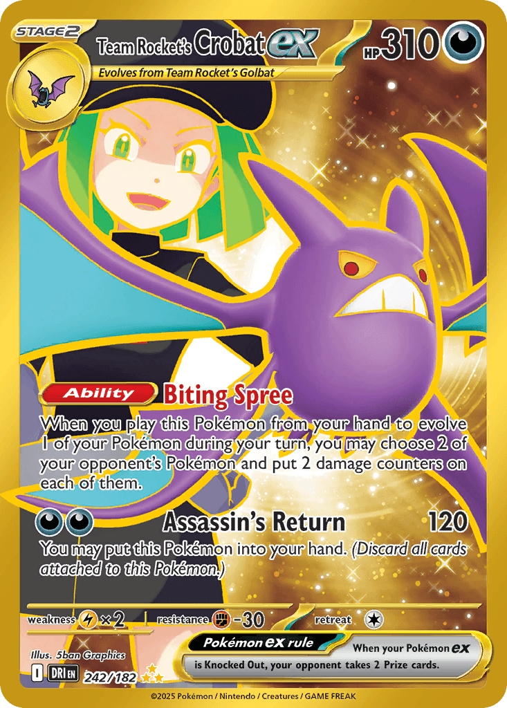 Team Rocket's Crobat ex, kortbilde fra pokemontcg.io